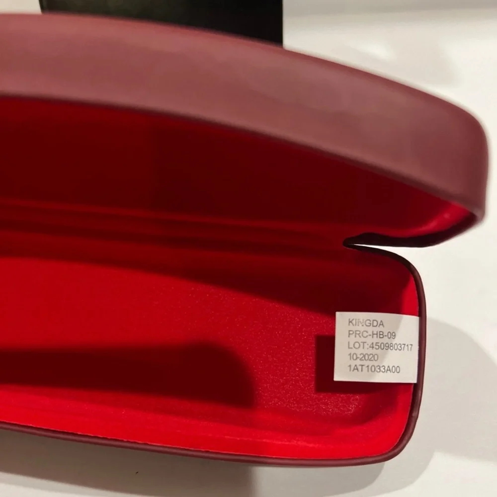Ray-Ban Red Burgundy Maroon Slim Hard Clamshell Glasses Case Hard Shell